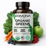 Pomona Wellness Organic Super Greens Blend 68g tablet bottle front view