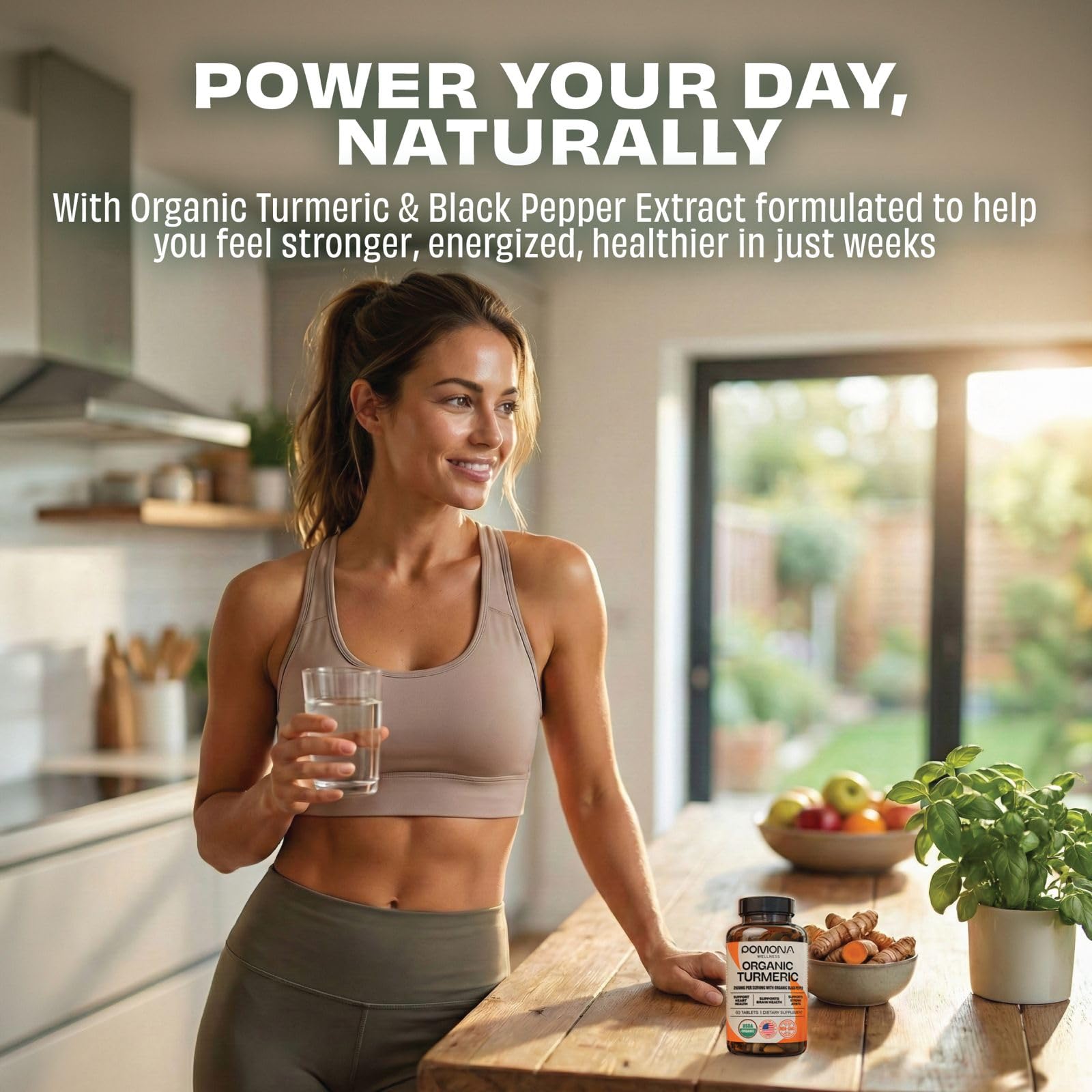 Pomona Wellness Organic Turmeric Supplement ingredients list