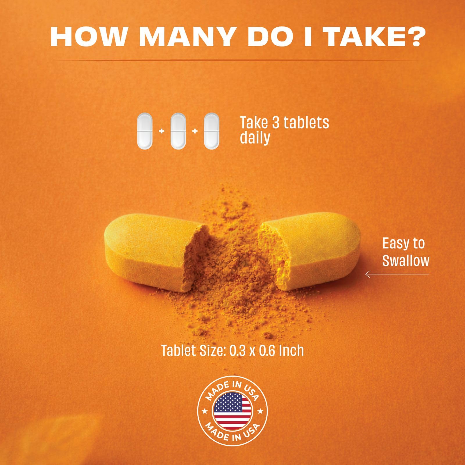 Pomona Wellness Organic Turmeric Tablets close-up