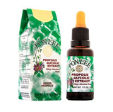PONLEE Royal Jelly 100% Green Bee Propolis Glycolic Extract on a wooden table