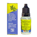Pop A Vite Oregano Oil 10ml dropper bottle back view with ingredient list