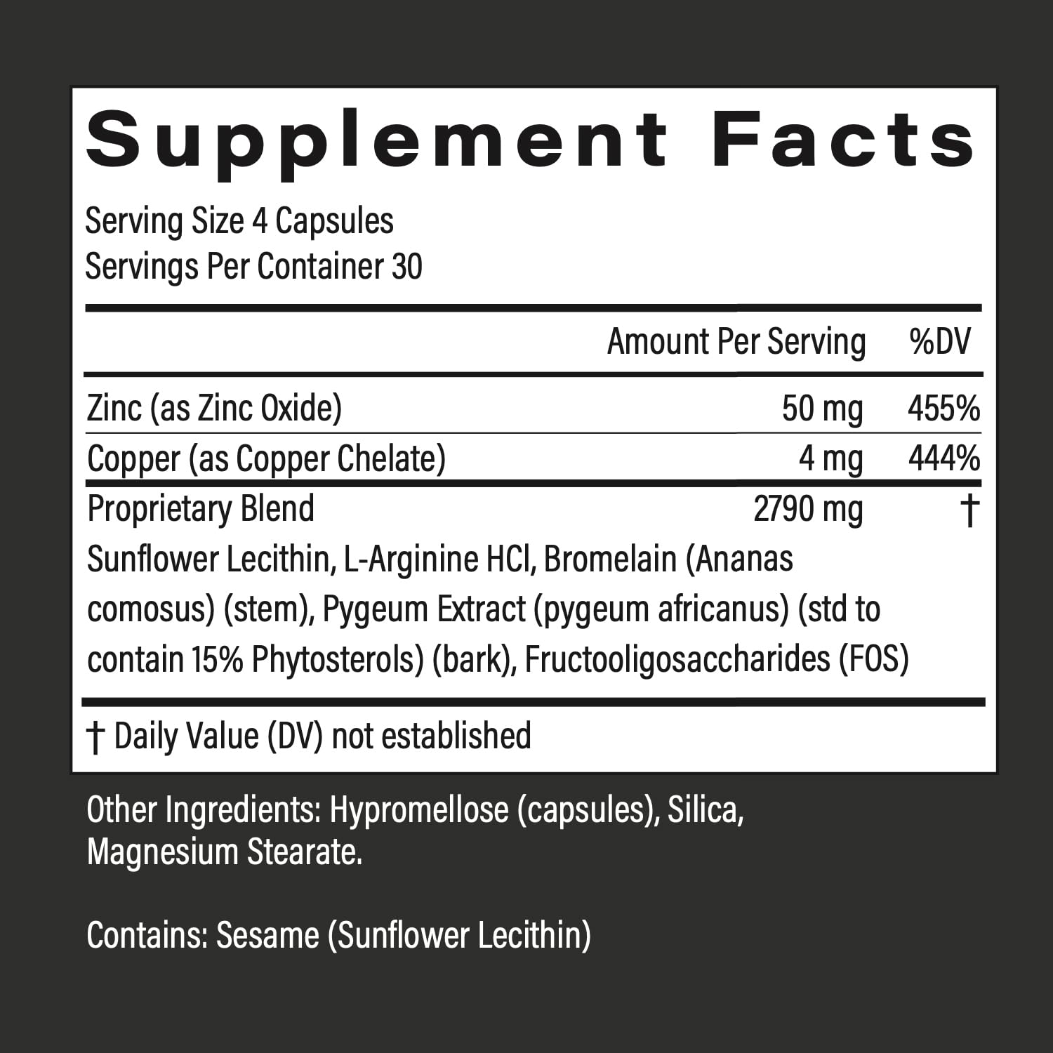 POPSTAR Blended Vitamin & Mineral Supplement back view