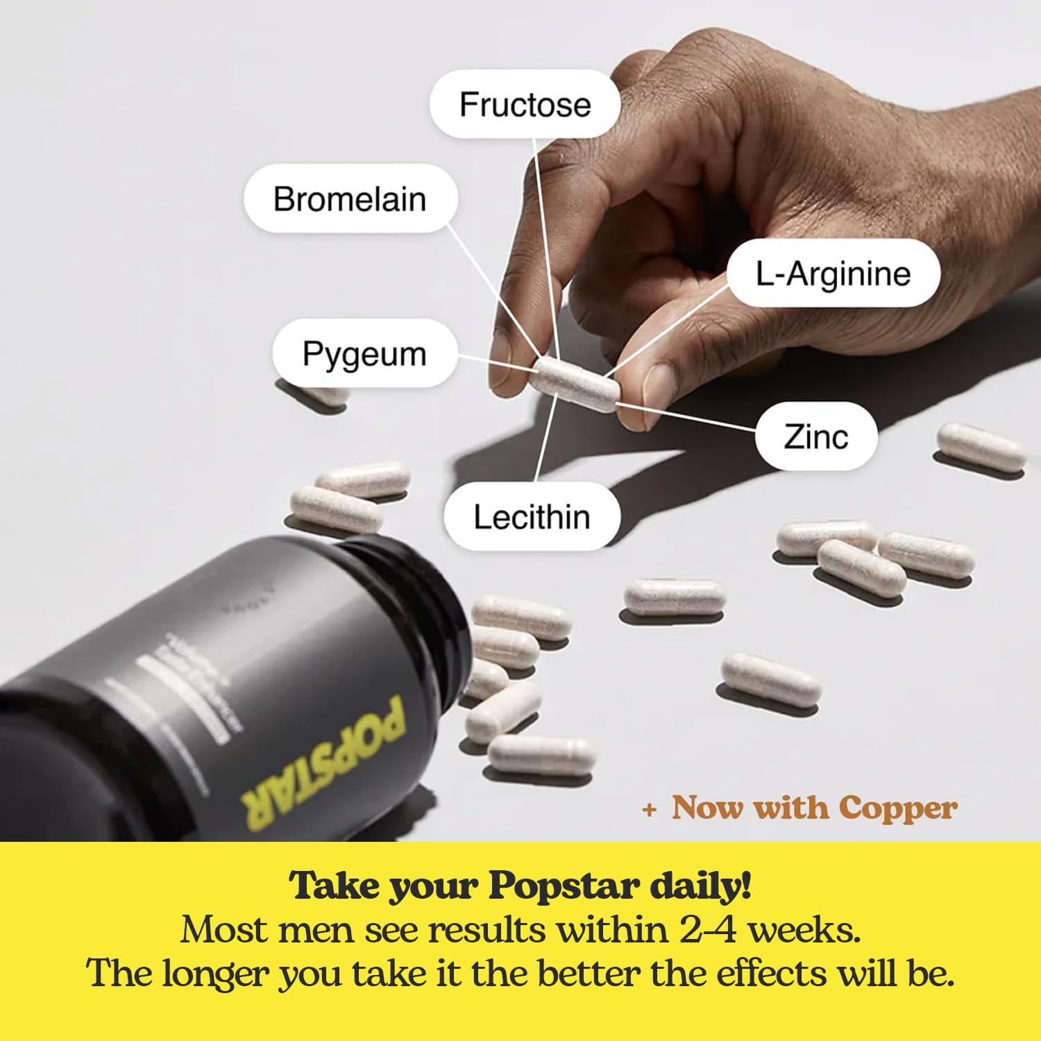 POPSTAR Blended Vitamin & Mineral Supplement side view