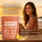 POSOJPIP Skin Tanning Gummies in a travel bag