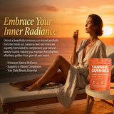 POSOJPIP Skin Tanning Gummies in hand outdoors