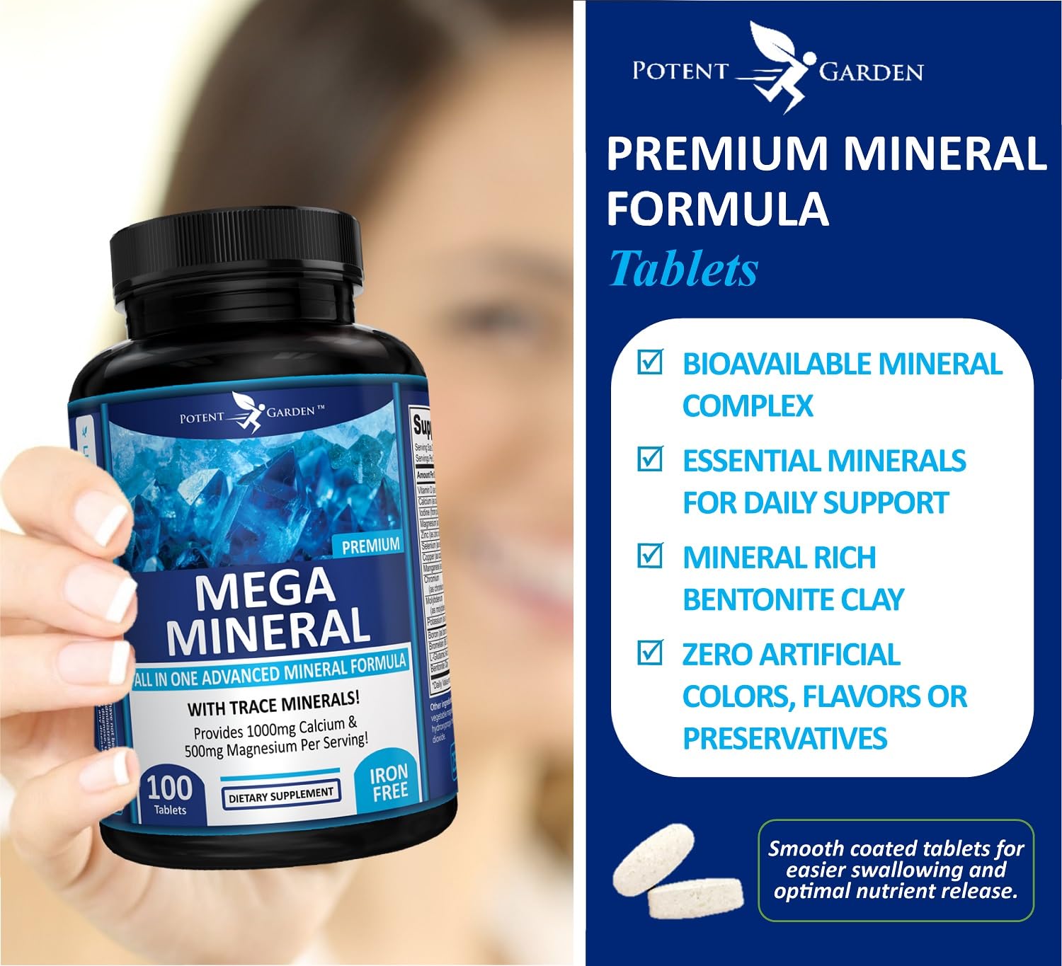 Potent Garden Mega Minerals Multimineral Supplement ingredients list