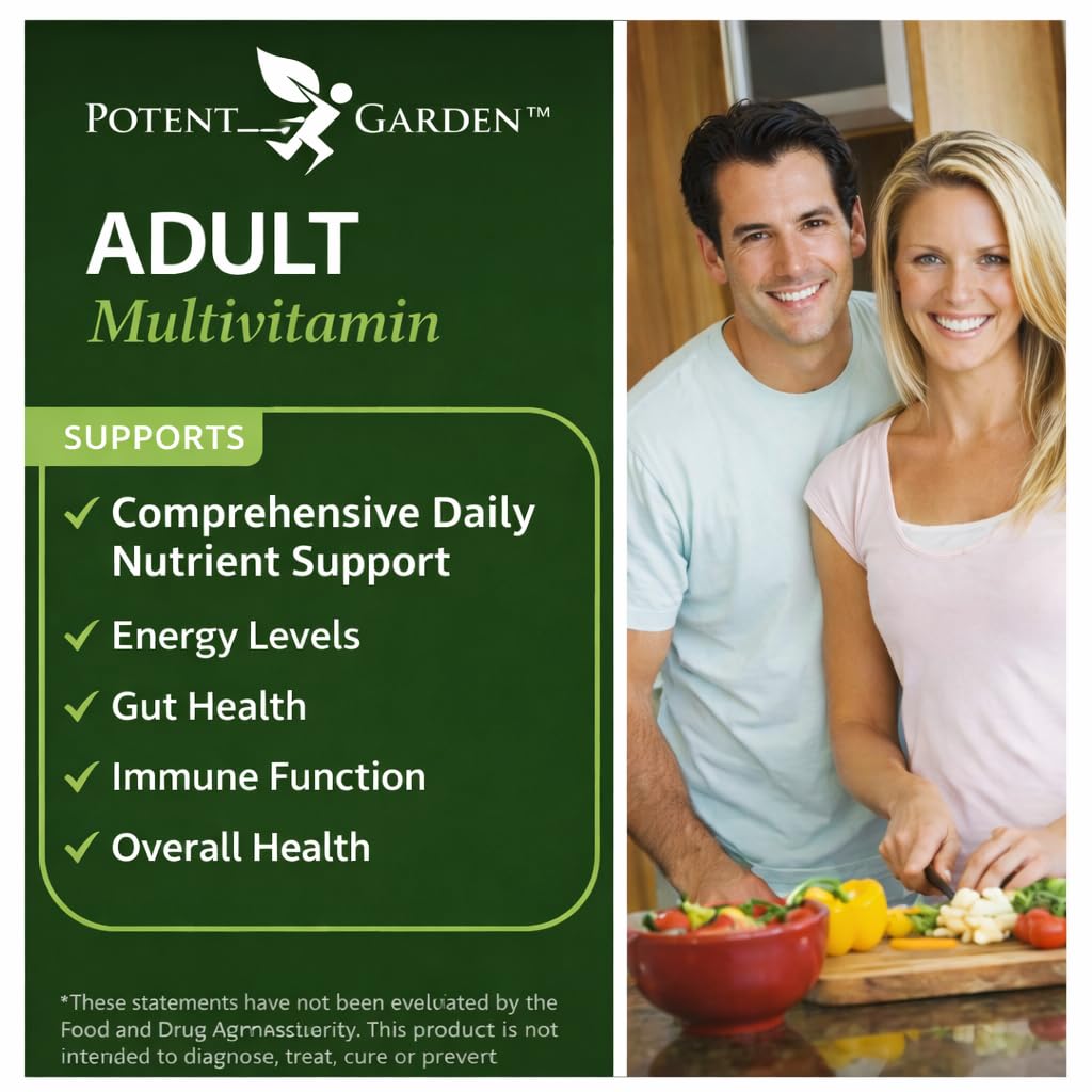 Potent Garden Multivitamins ingredients list close-up