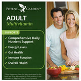 Potent Garden Multivitamins ingredients list close-up
