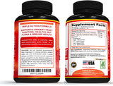 Potent Garden Urinary Support Cranberry Capsules 500mg capsules on a wooden surface