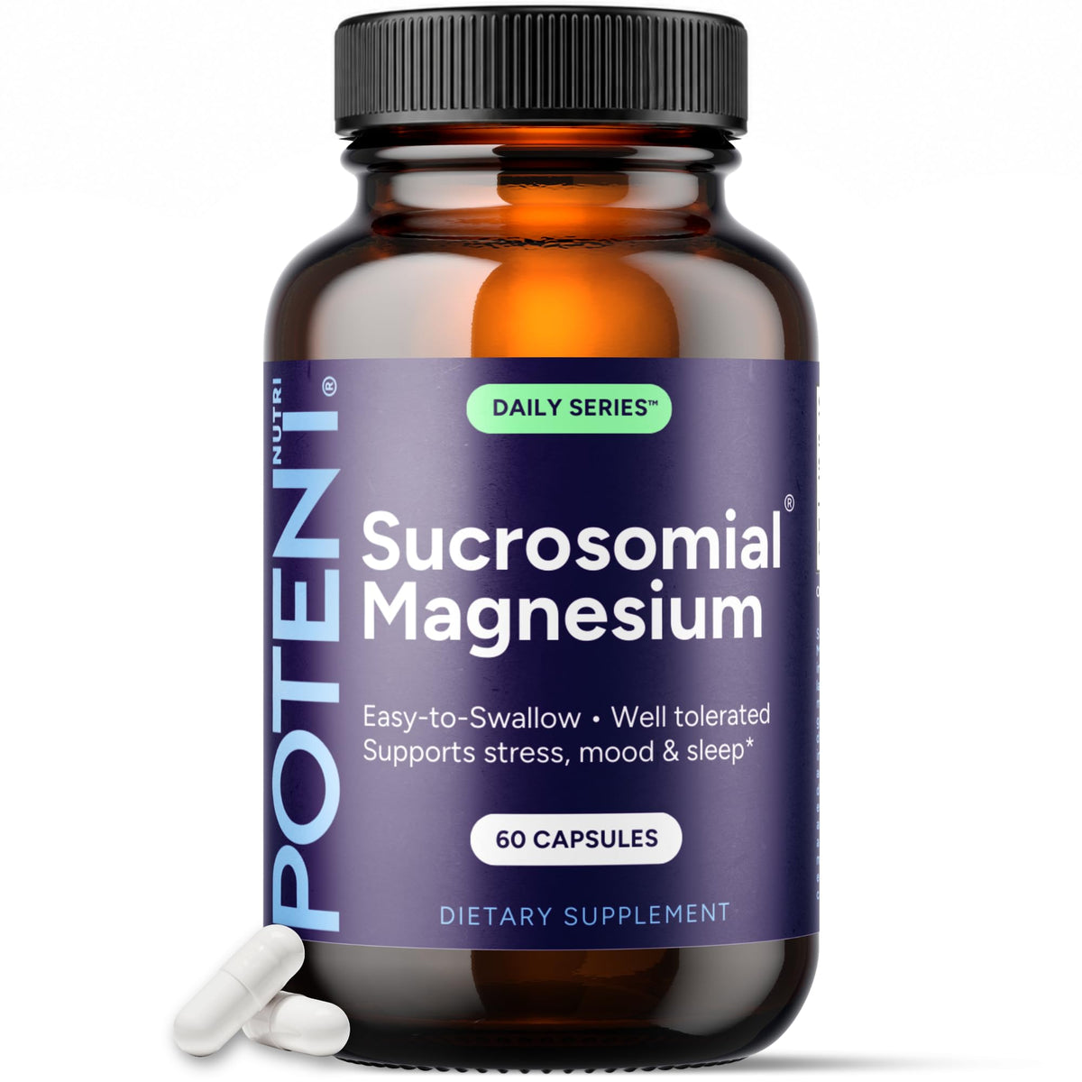 Potent Nutri Sucrosomial Magnesium 60 Capsules front view
