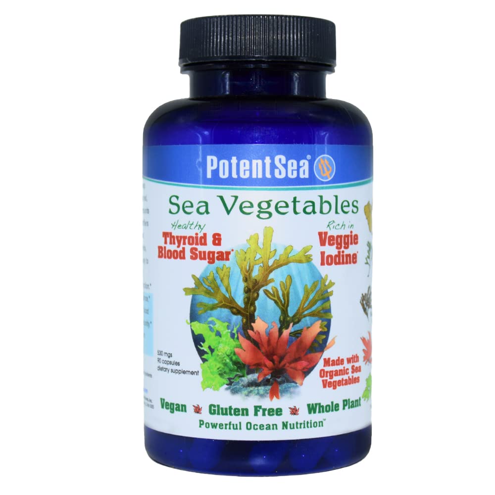 PotentSea Organic Sea Vegetables 1590mg supplement front view