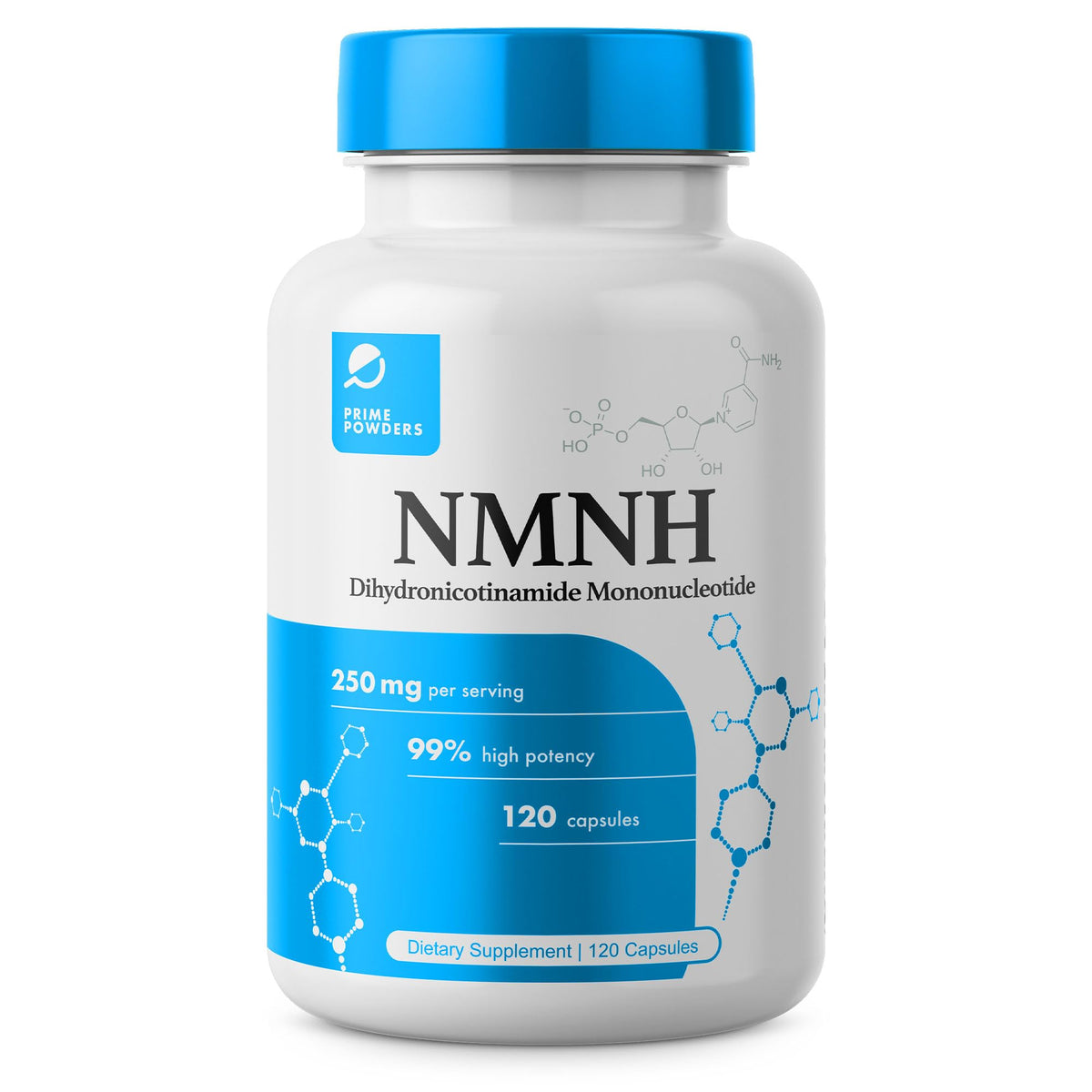 Powders NMNH Supplement front view, 113g packaging