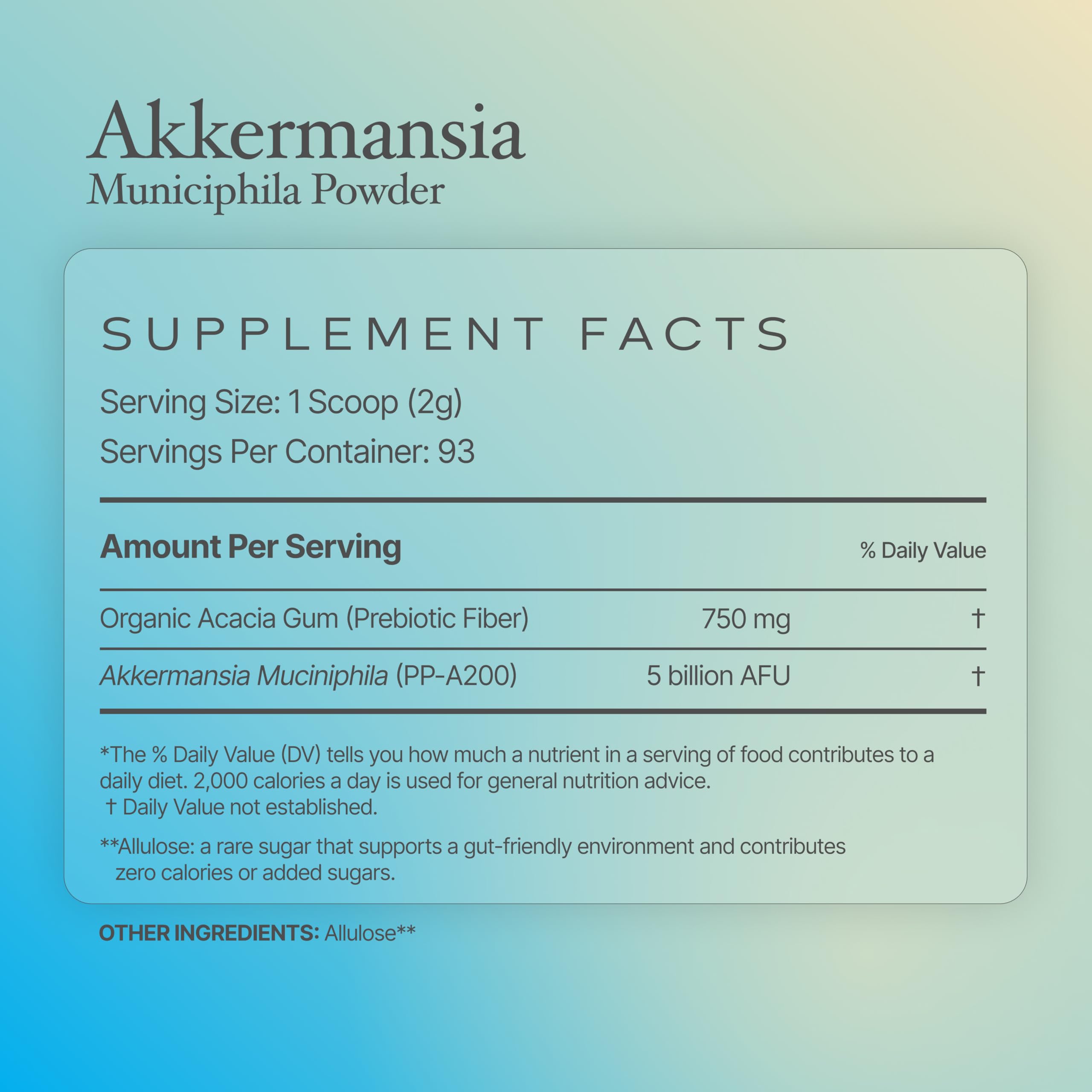 Powders Prebiotic Powder scoop for easy serving