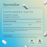 Powders Spermidine 99% Pure Capsules on a wooden table