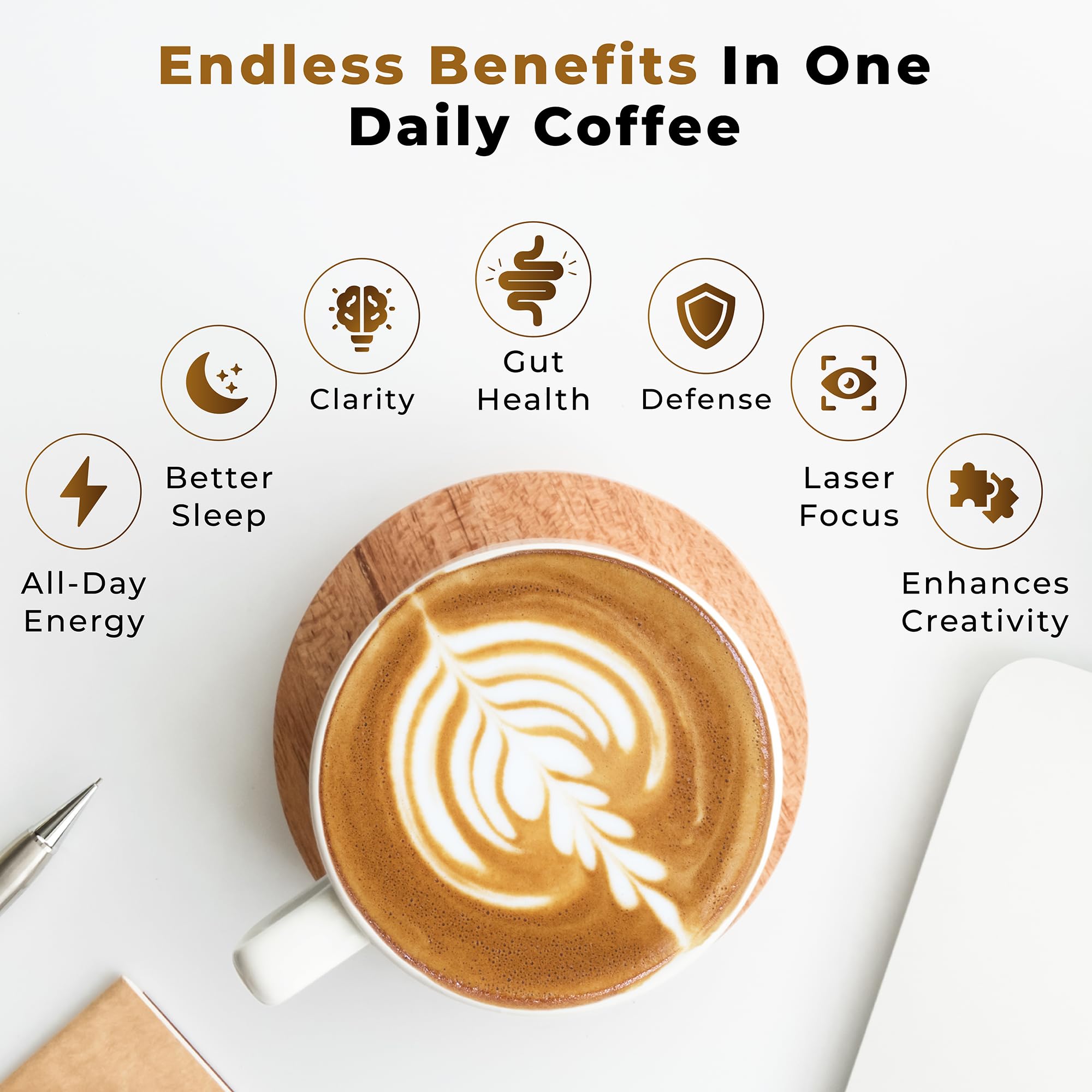 PowderVitamin Mushroom Powder Plus Organic Coffee ingredients list