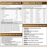 PowderVitamin Mushroom Powder Plus Organic Mushroom Coffee nutritional information