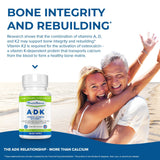 Power By Naturals ADK Supplement bottle back view