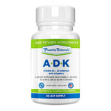 Power By Naturals ADK Supplement bottle front view