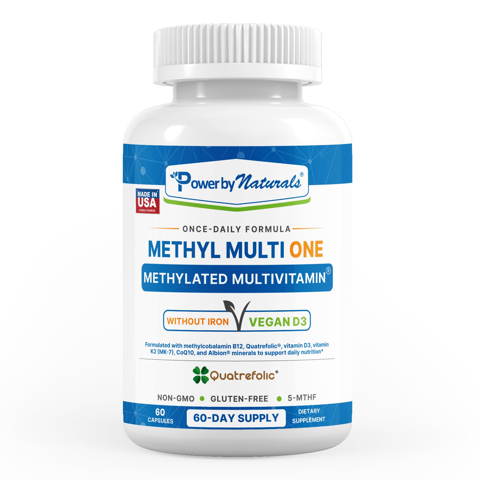 Power By Naturals Methyl Multi One multivitamin capsule bottle front view