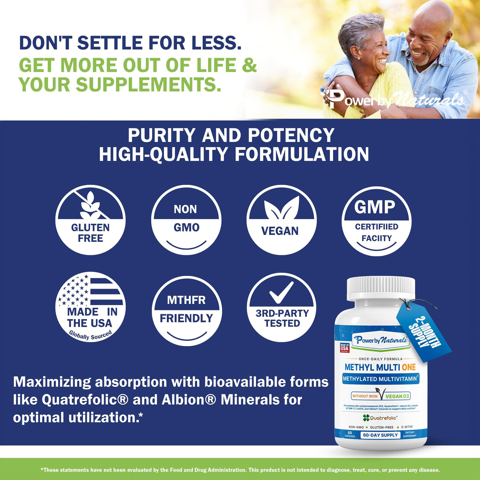 Power By Naturals Methyl Multi One multivitamin capsule lifestyle scene