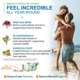 Power By Naturals Sea Moss Plus Capsules with label details