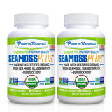 Power By Naturals Sea Moss Plus organic capsules front view
