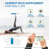 Power By Naturals Sea Moss Plus organic capsules with smoothie ingredients