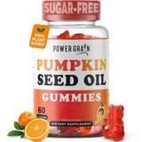 Power Grain Pumpkin Seed Oil Gummies front view with packaging