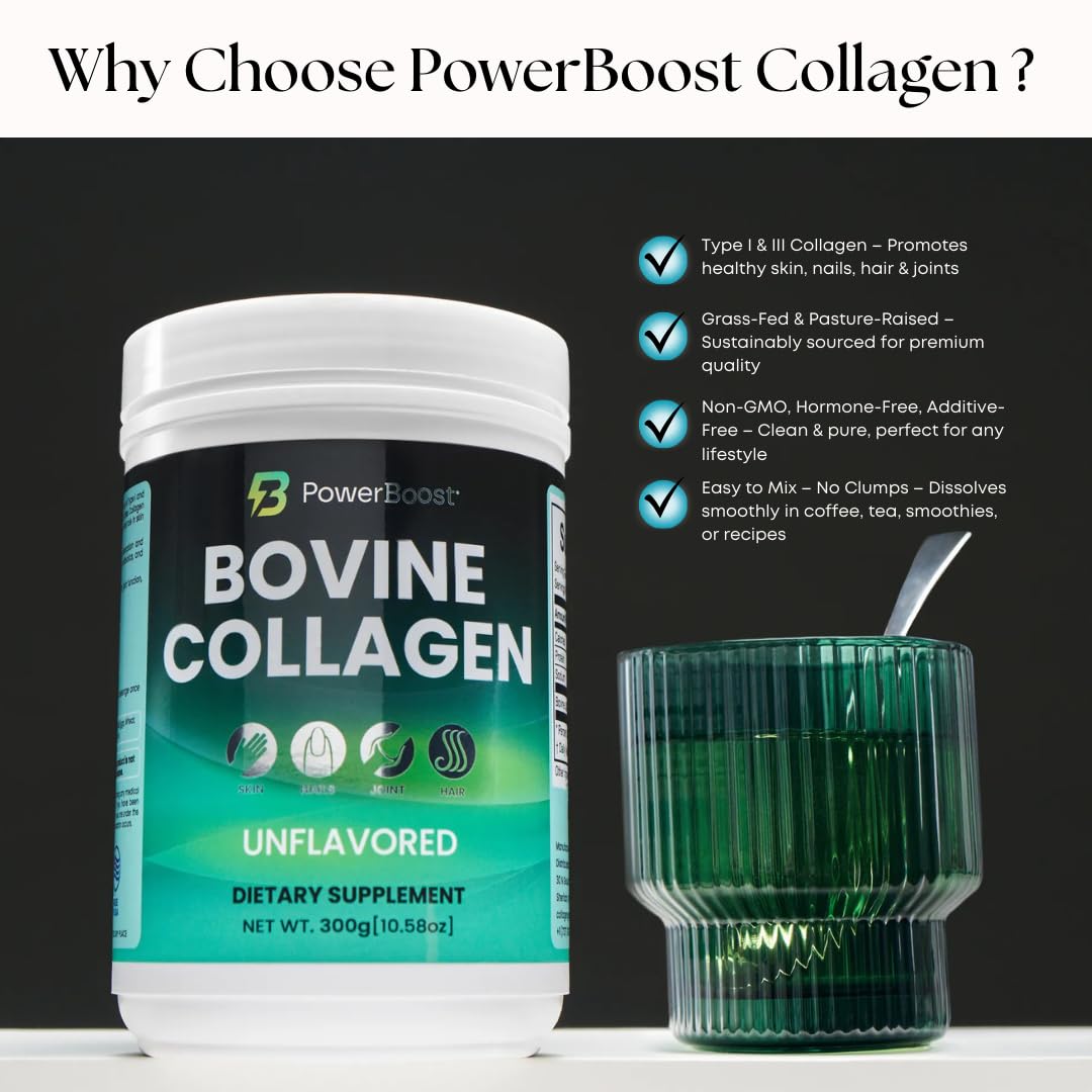 POWERBOOST Collagen Powder 300g added to oatmeal
