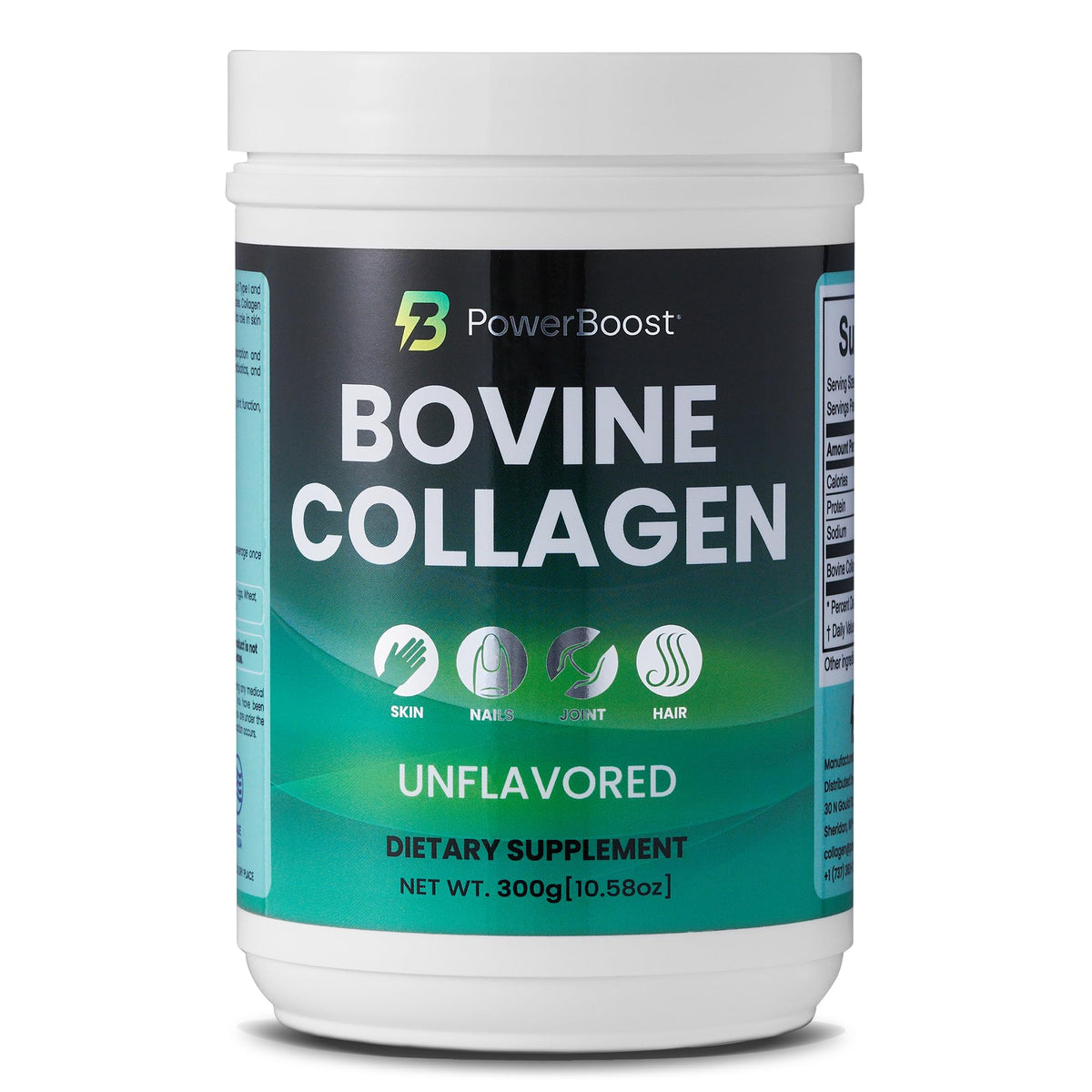 POWERBOOST Collagen Powder 300g front view with packaging