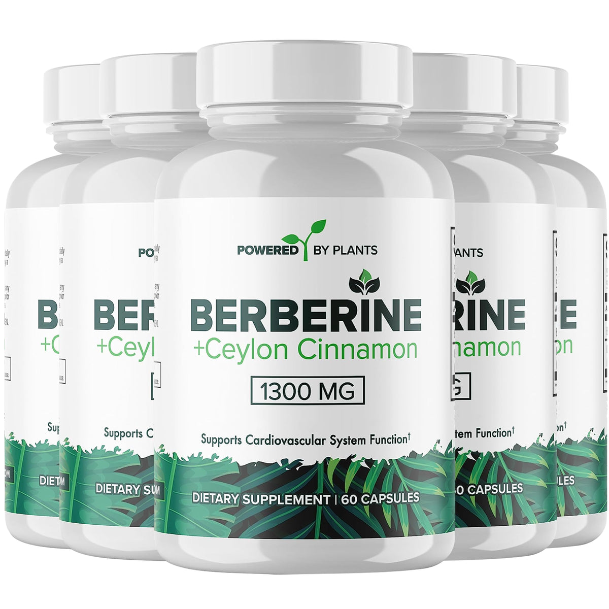 POWERED X PLANTS Berberine HCL Capsules front view