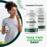 POWERED X PLANTS Berberine HCL Capsules with Ceylon cinnamon