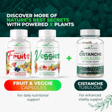 POWERED X PLANTS Fruit and Vegetable Capsules close-up of capsules
