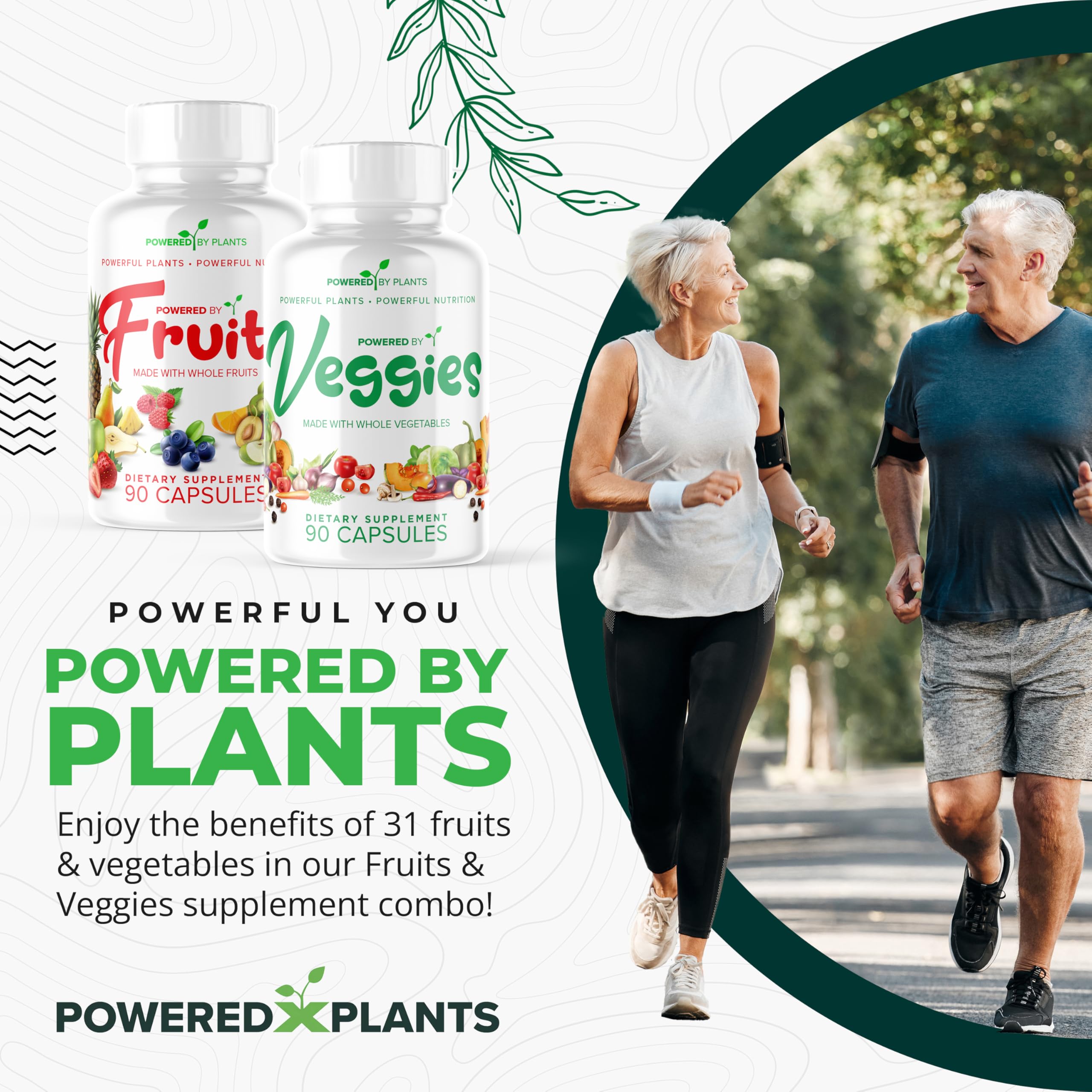 POWERED X PLANTS Fruit and Vegetable Capsules side view