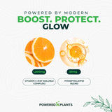POWERED X PLANTS Liposomal Vitamin C capsules close-up