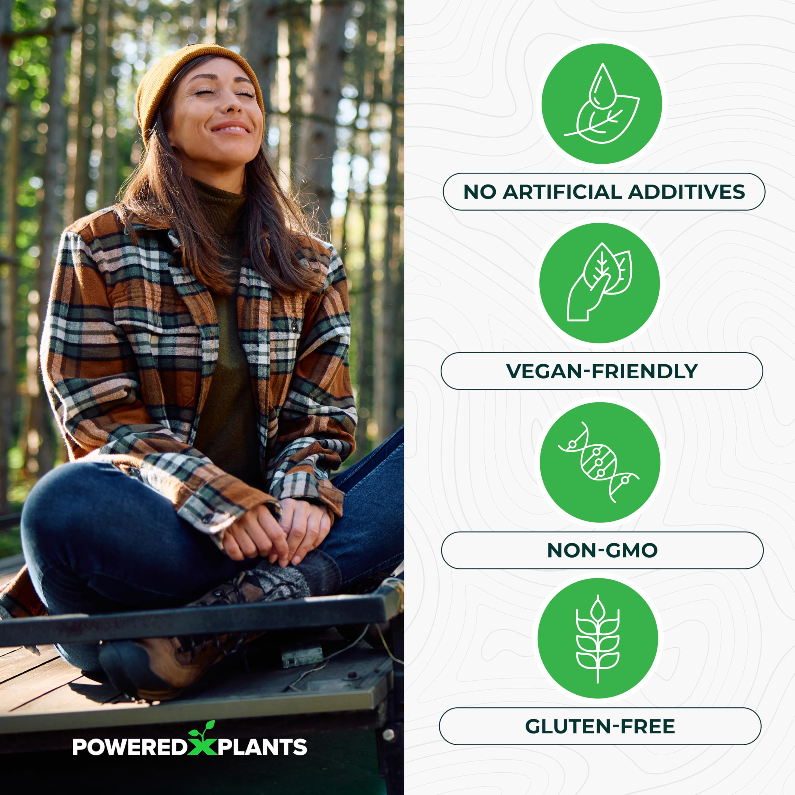 POWERED X PLANTS Liposomal Vitamin C capsules label