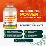 POWERED X PLANTS Liposomal Vitamin C capsules side view