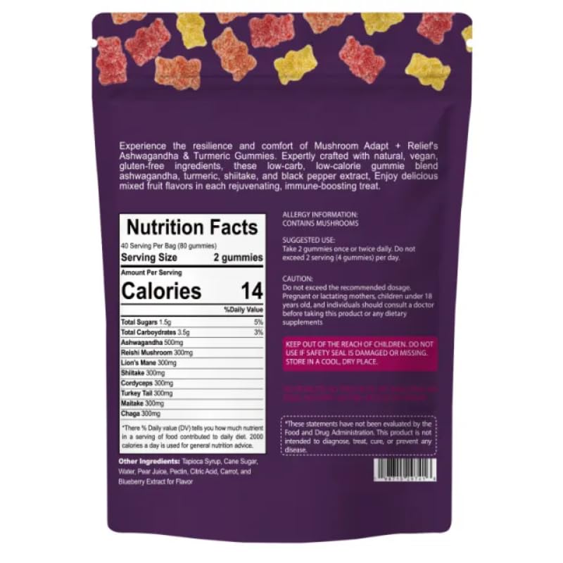 PPG BEST Mushroom Gummies displayed with fresh berries
