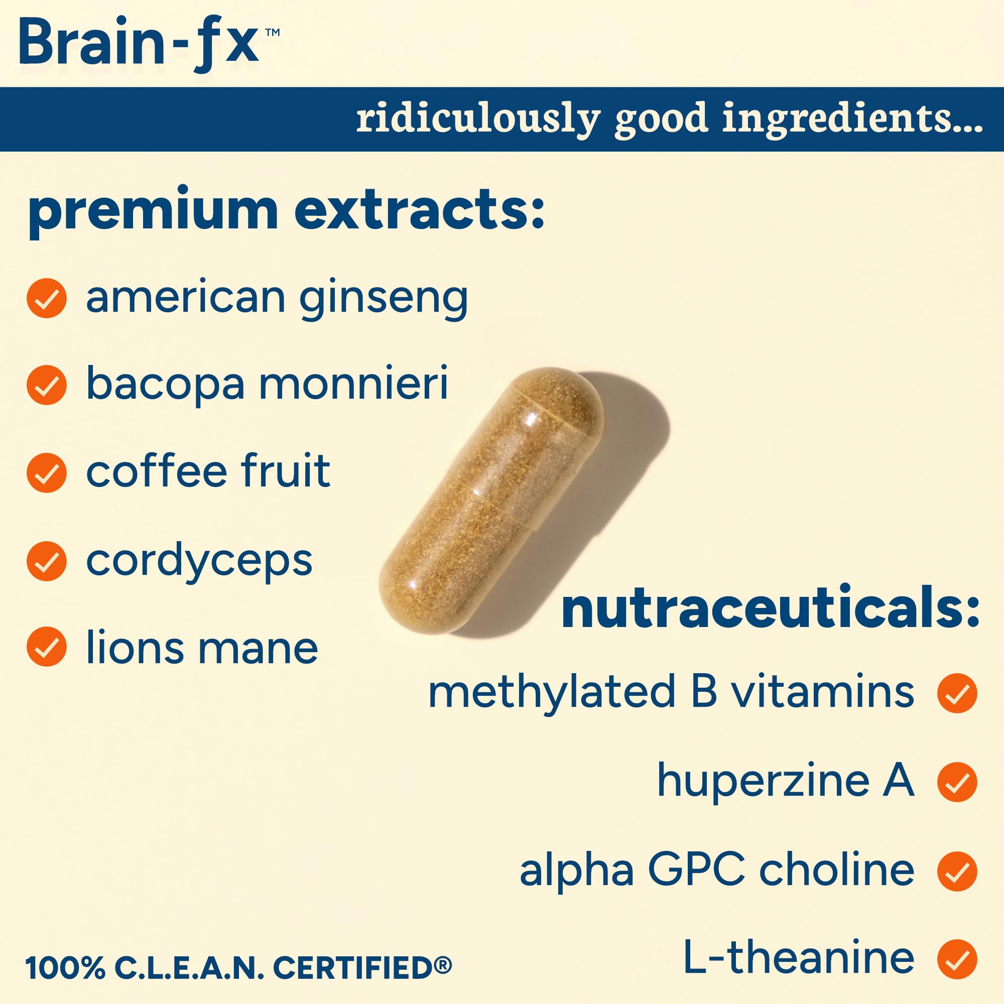PPO Lab B-Complex Nootropic Capsules with ingredients list