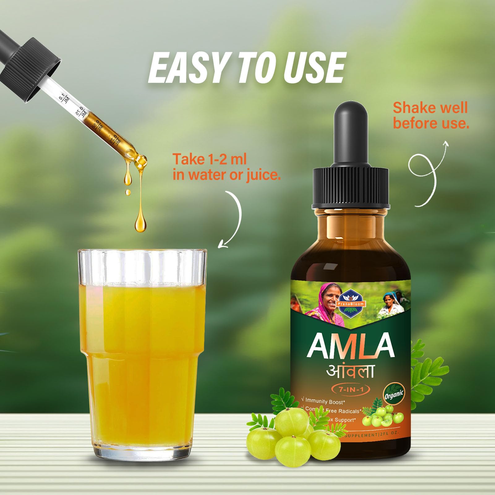PranaBloom Amla Extract Drops ingredients list