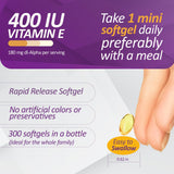 Prati Donaduzzi Vitamin E softgel ingredients list