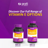 Prati Donaduzzi Vitamin E softgels in hand