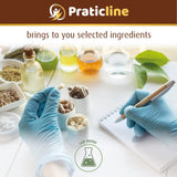 PRATIC LINE Ashwagandha Capsules bottle with dosage information