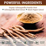 PRATIC LINE Ashwagandha Capsules on a wooden table