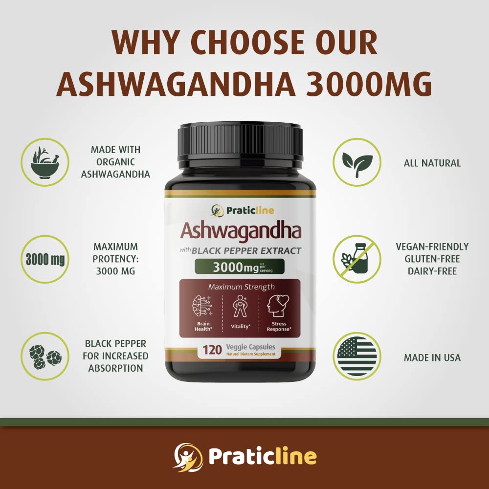 PRATIC LINE Ashwagandha Capsules side view