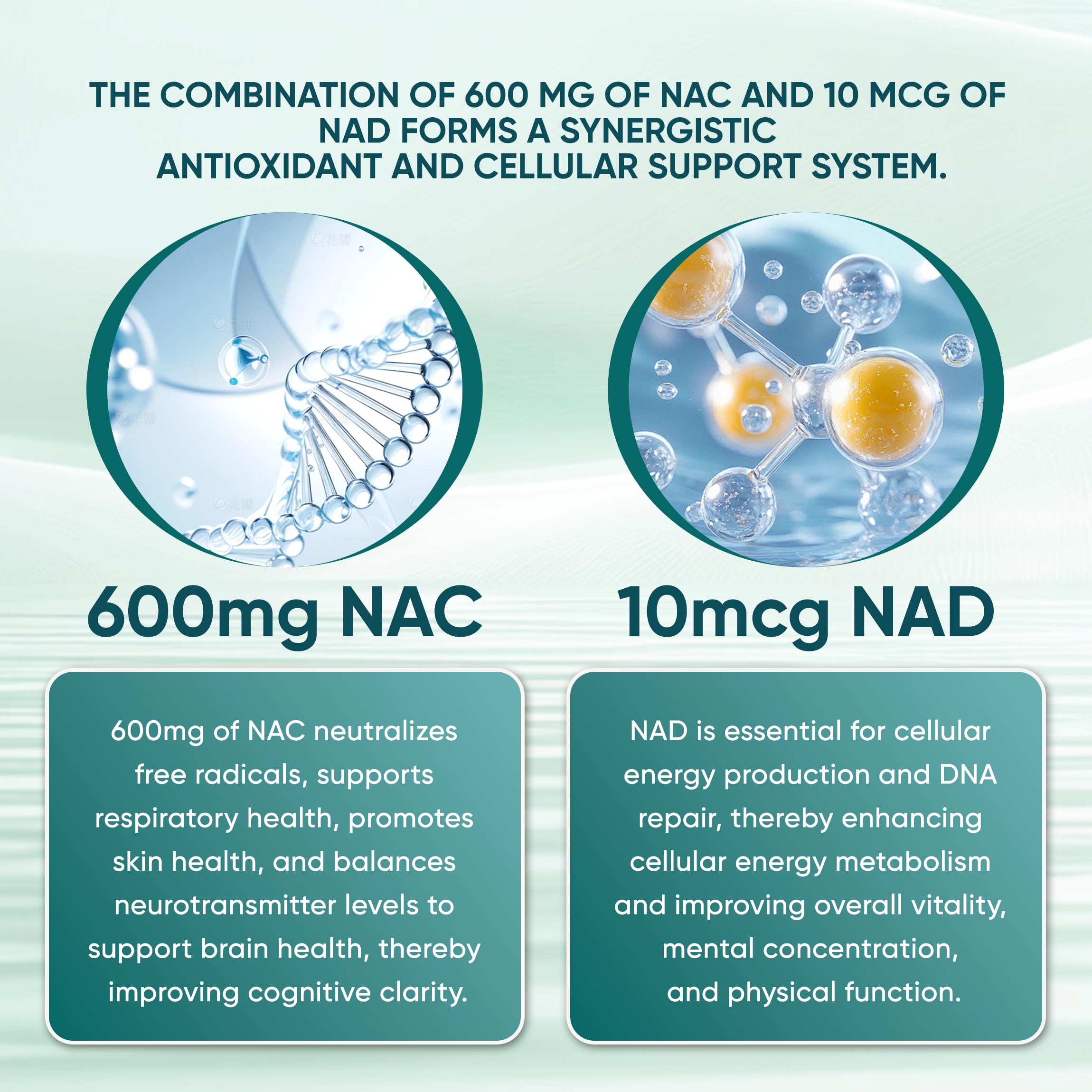 PRCYZO NAC Capsules 600mg bottle with a measuring spoon