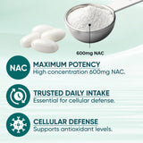 PRCYZO NAC Capsules 600mg displayed with fresh coconut