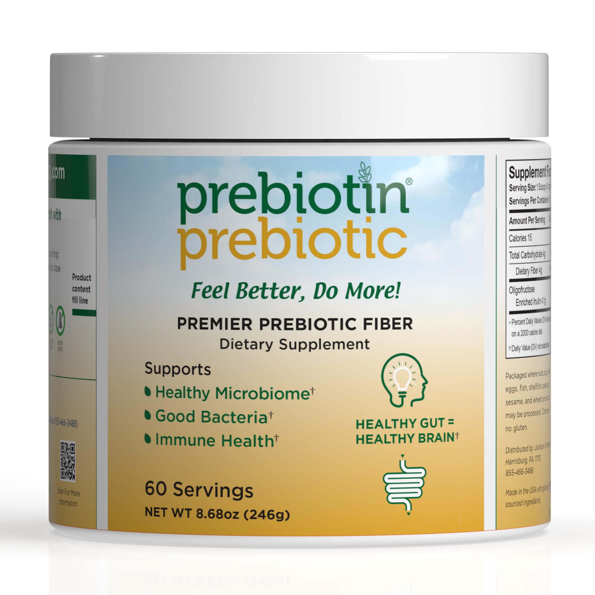 Prebiotin Oligofructose-Enriched Inulin 272g front view