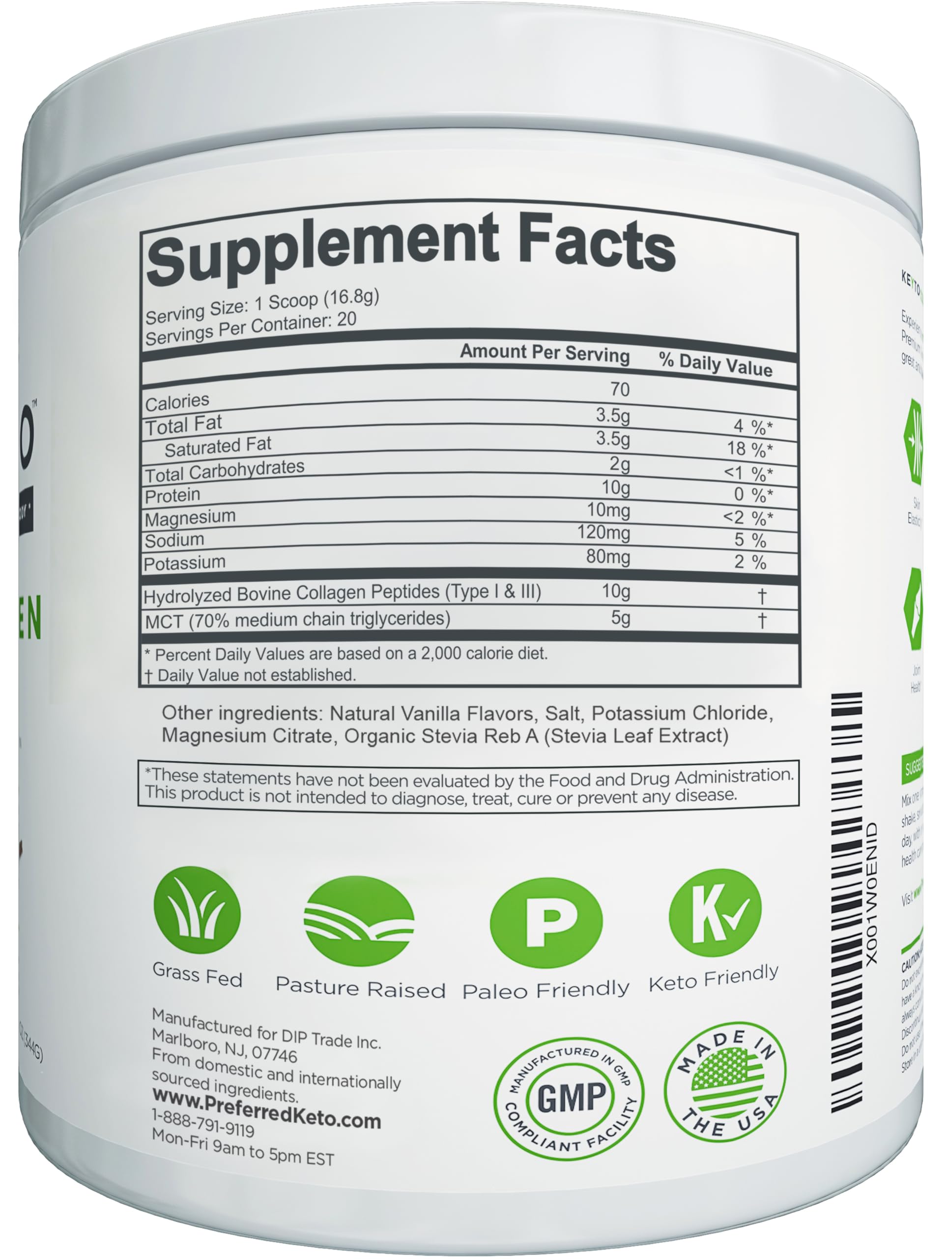Preferred Elements Collagen Protein Powder in a kitchen setting