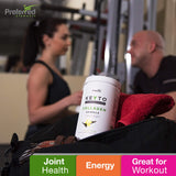 Preferred Elements Collagen Protein Powder with ingredients displayed